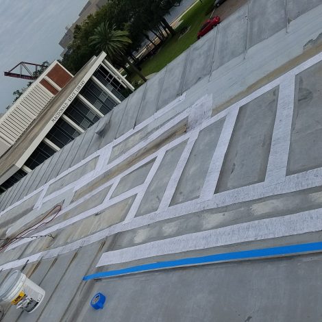 Incredible tape instaled over standing seam